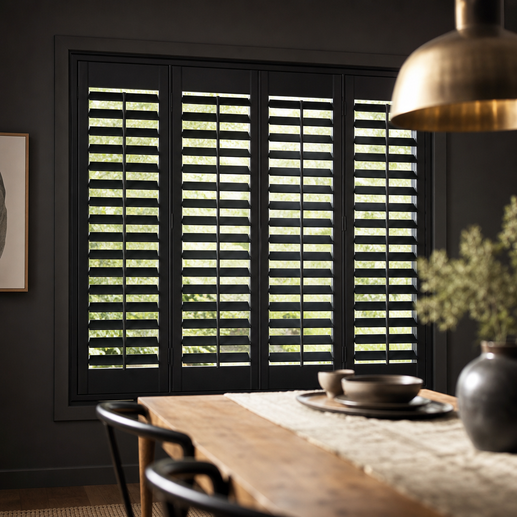 Onyx plantation shutters