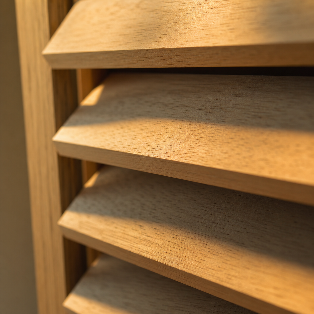 Basswood shutter material