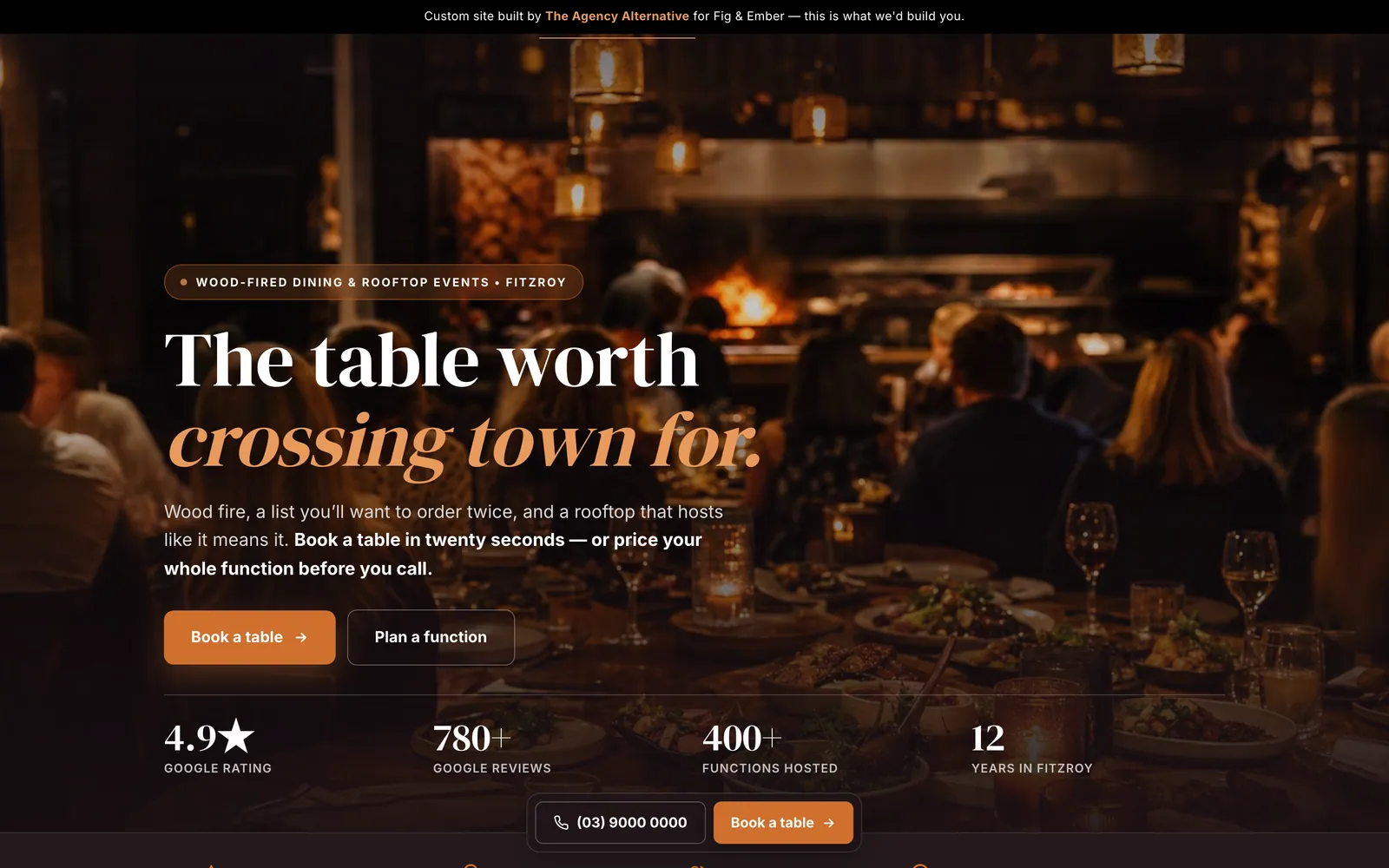 Fig & Ember website