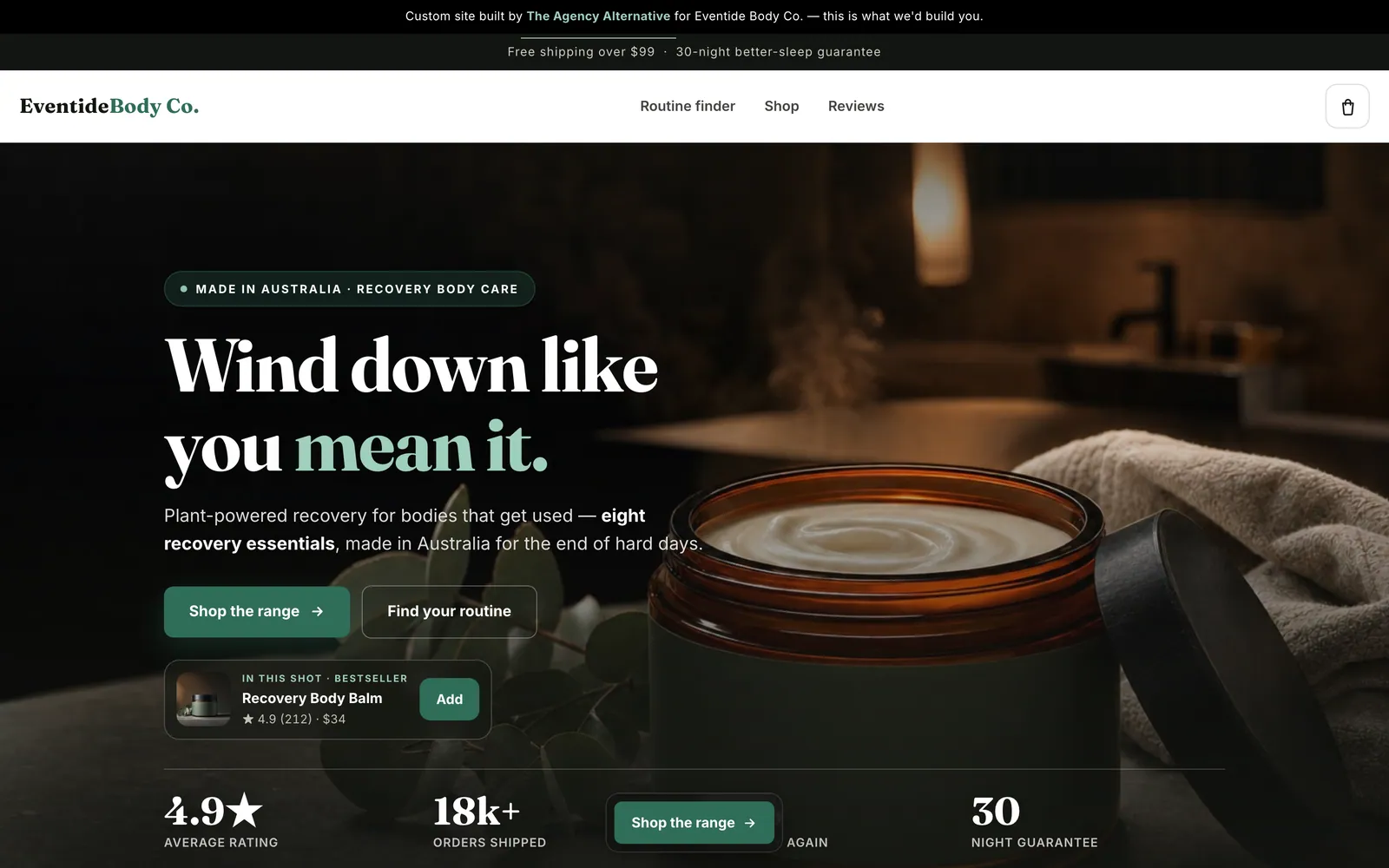 Retail + Ecommerce website