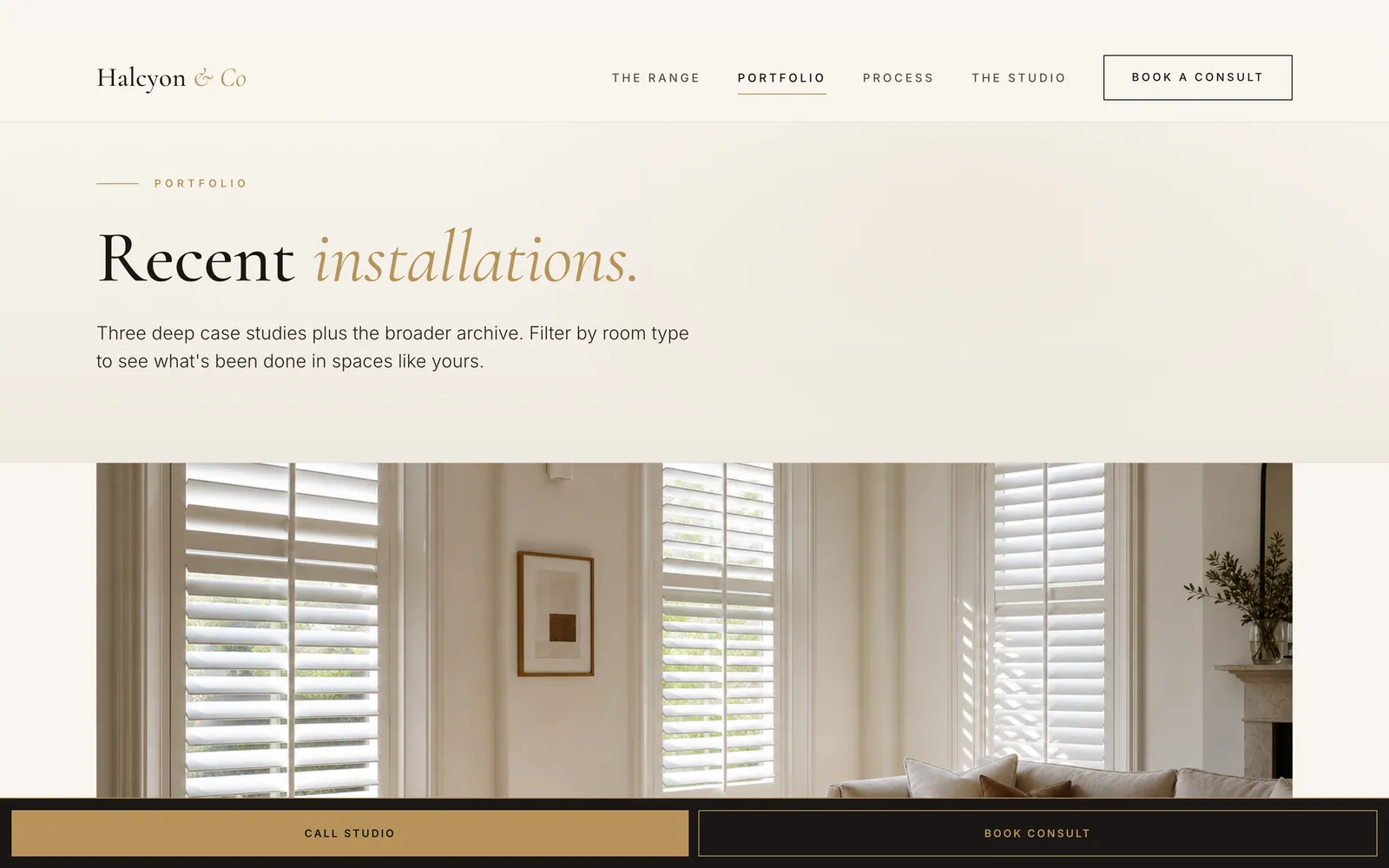Halcyon & Co — Portfolio