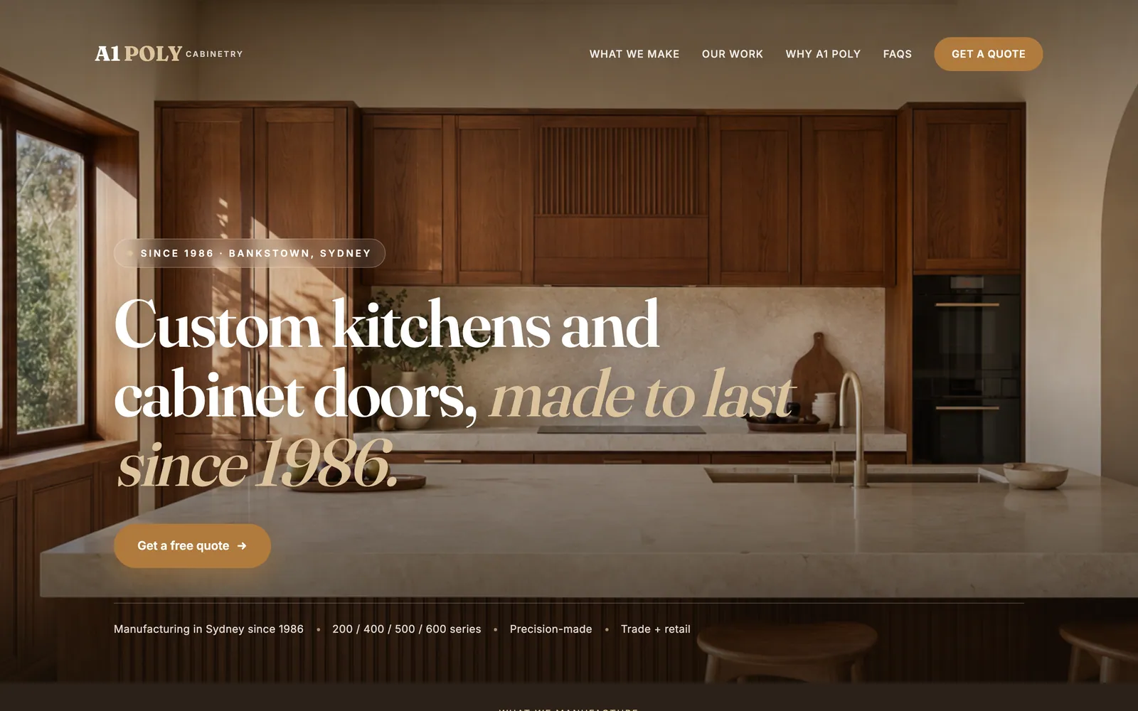 A1 Poly website screenshot
