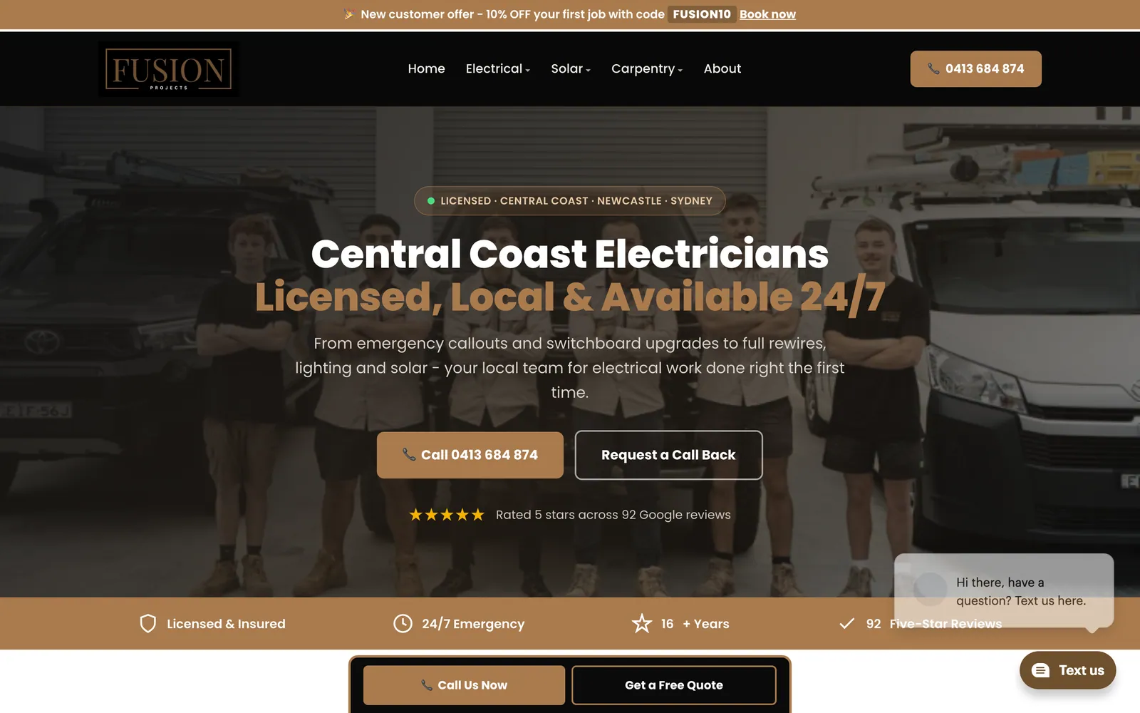Fusion Projects — Electrical