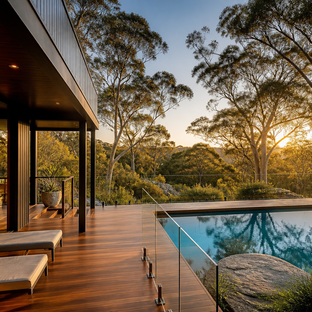 Premium poolside deck — Hills District