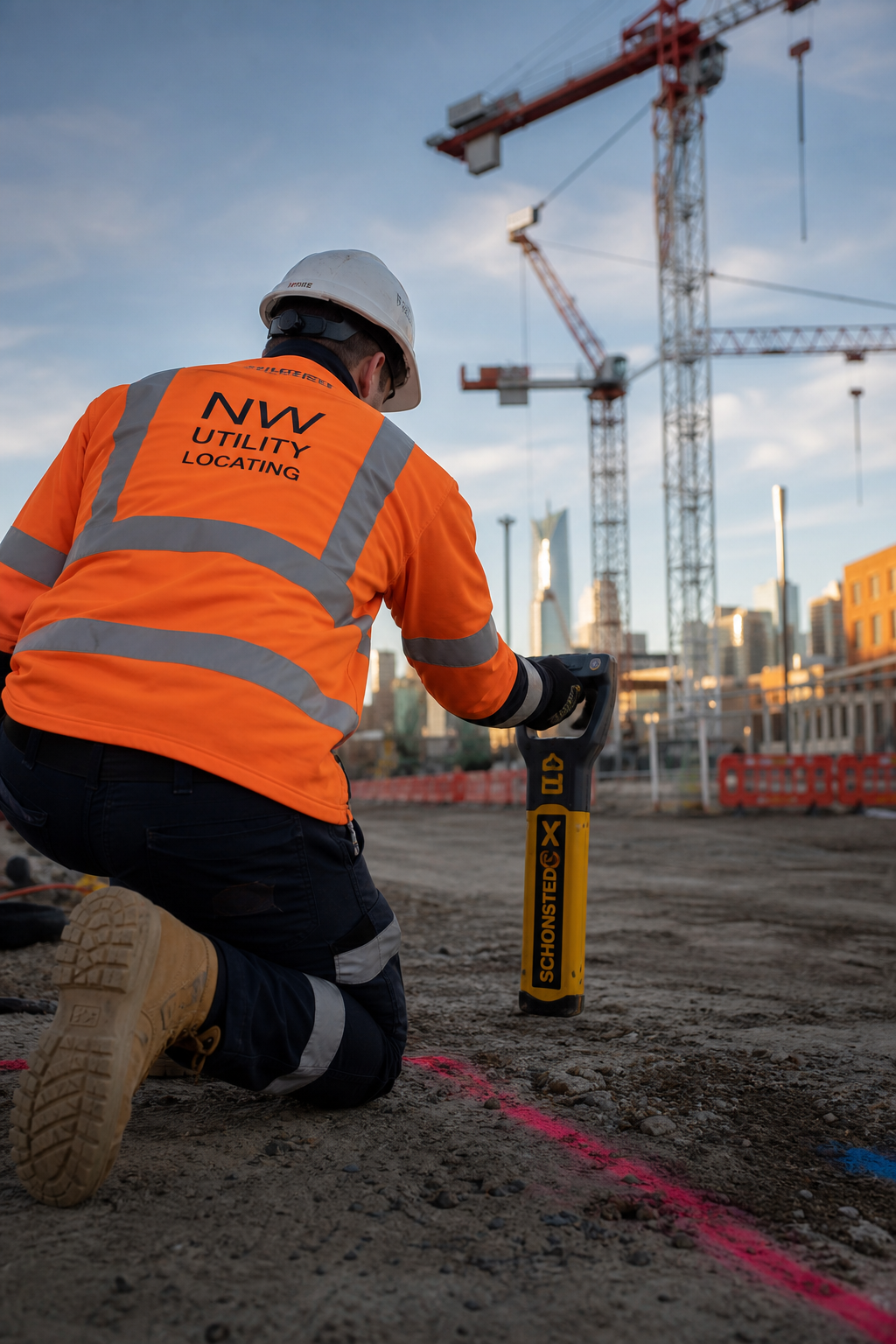 Certified LCG locator on a Sydney construction site