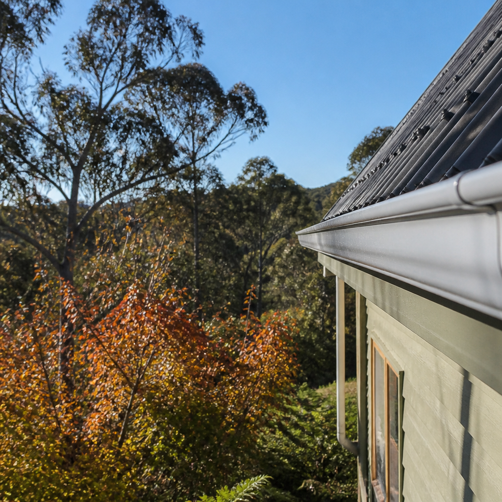 Cleared gutter, ready for winter