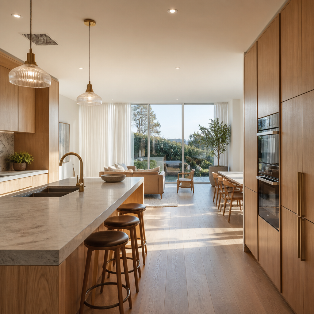 Renovated kitchen interior